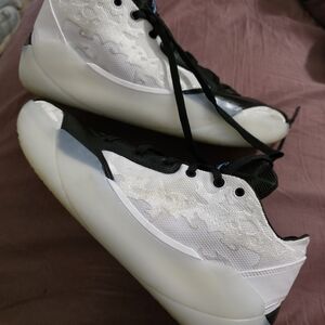 Jordan Black and White Athletic Shoes